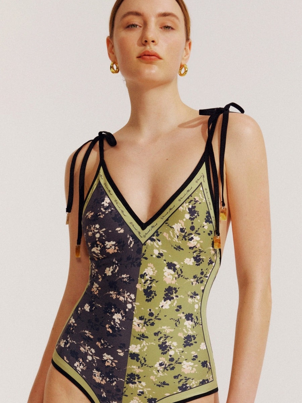 Visual Mood EMMA Reversible Tie-shoulder One Piece Swimsuit - Picture 5 of 6